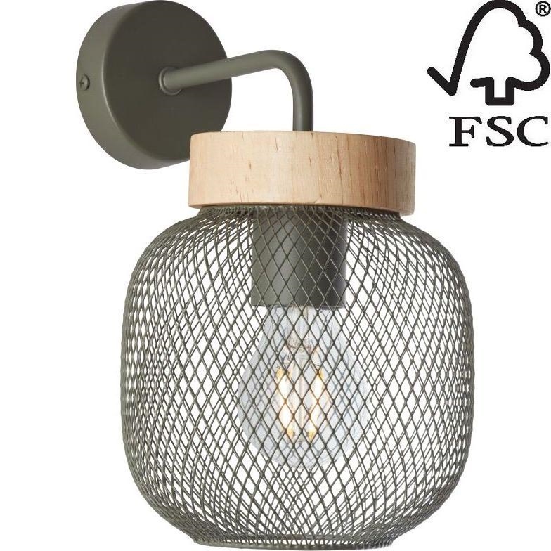 Brilliant - Wall lamp GIADA 1xE27/40W/230V green - FSC certified