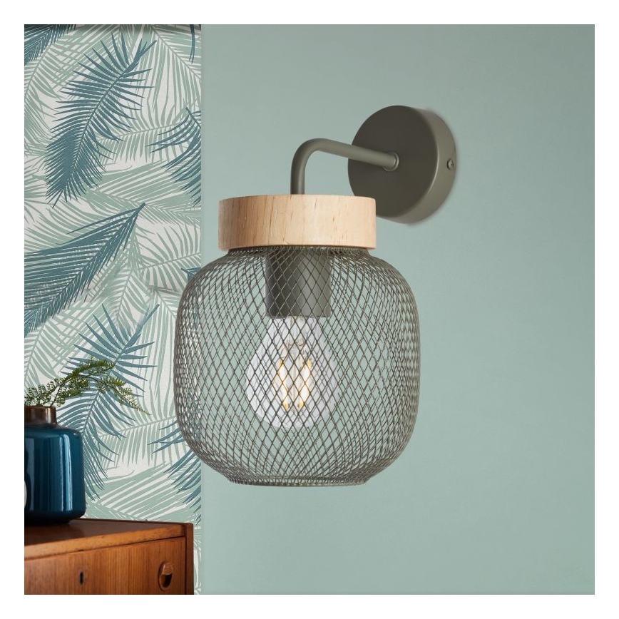 Brilliant - Wall lamp GIADA 1xE27/40W/230V green - FSC certified