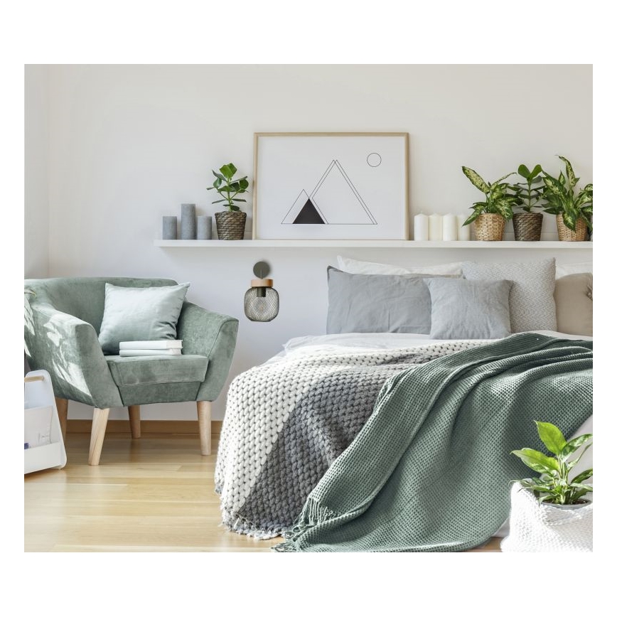 Brilliant - Wall lamp GIADA 1xE27/40W/230V green