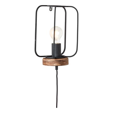 Brilliant - Wall lamp TOSH 1xE27/52W/230V poplar