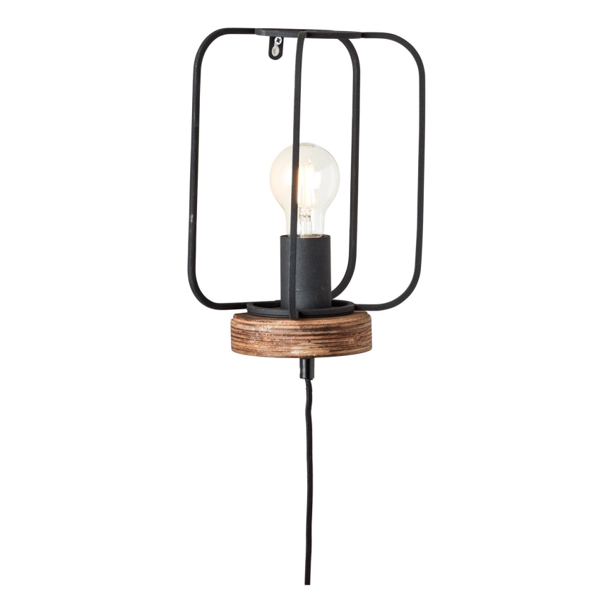 Brilliant - Wall lamp TOSH 1xE27/52W/230V poplar