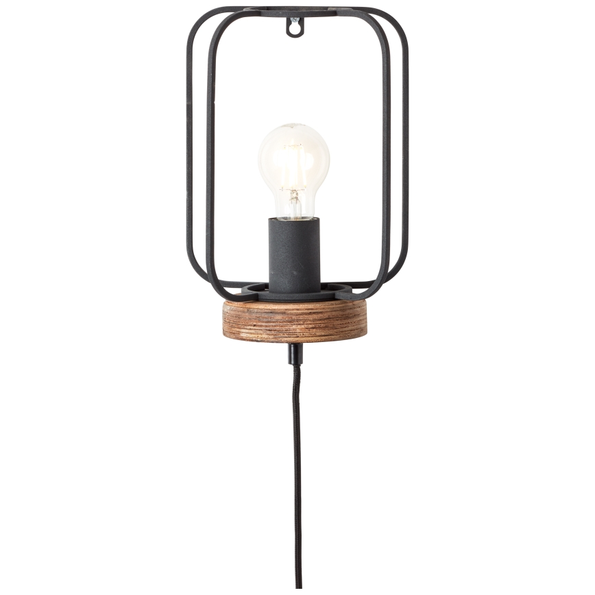 Brilliant - Wall lamp TOSH 1xE27/52W/230V poplar