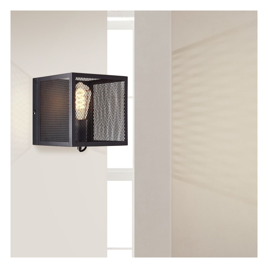 Brilliant - Wall light MAZE 1xE27/40W/230V black