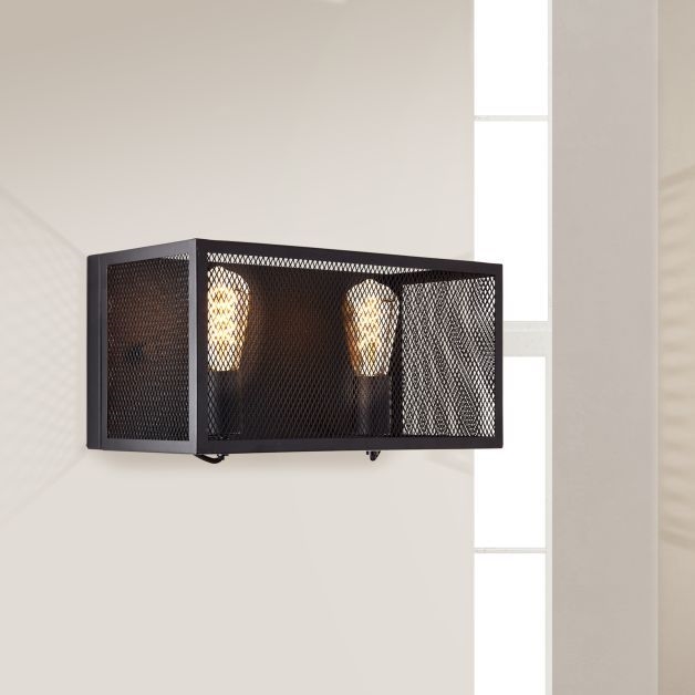 Brilliant - Wall light MAZE 2xE27/40W/230V black