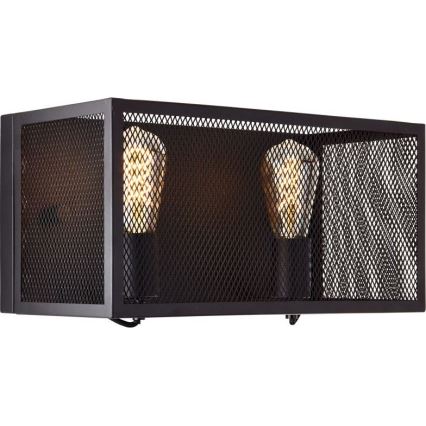 Brilliant - Wall light MAZE 2xE27/40W/230V black