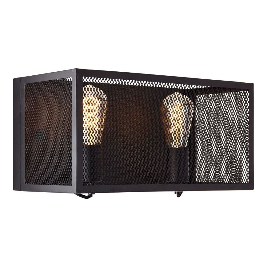 Brilliant - Wall light MAZE 2xE27/40W/230V black