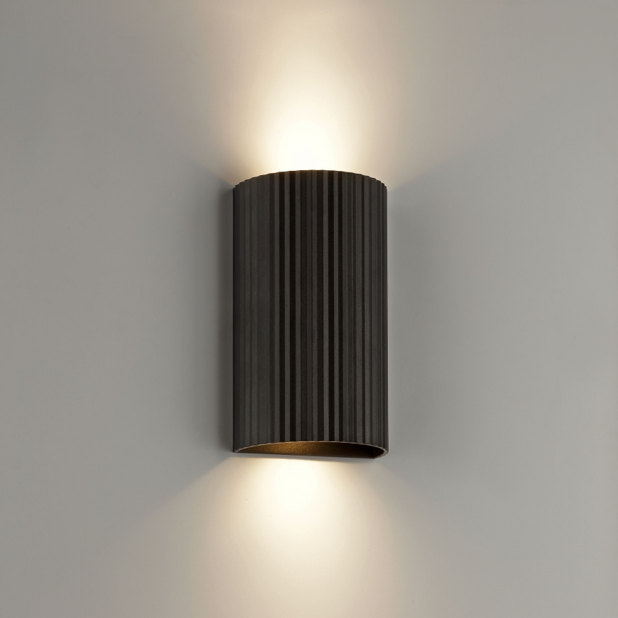 Brilliant - Wall light UNDULA 2xGU10/10W/230V black