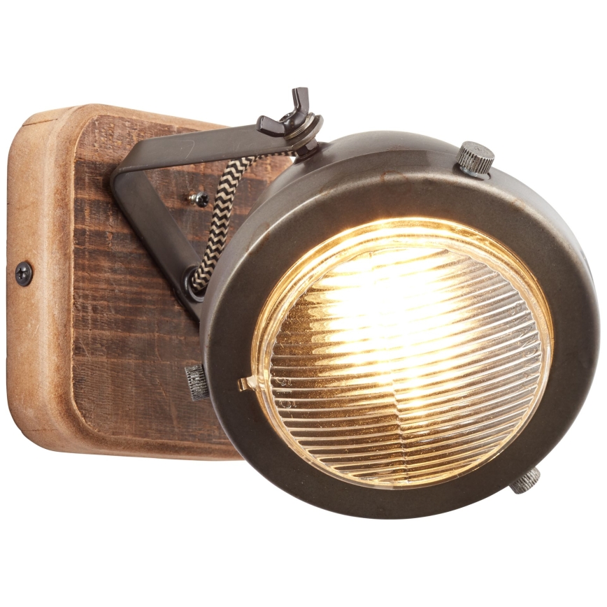 Brilliant - Wall-mounted spotlight CARMEN WOOD 1xGU10/5W/230V Eucalyptus
