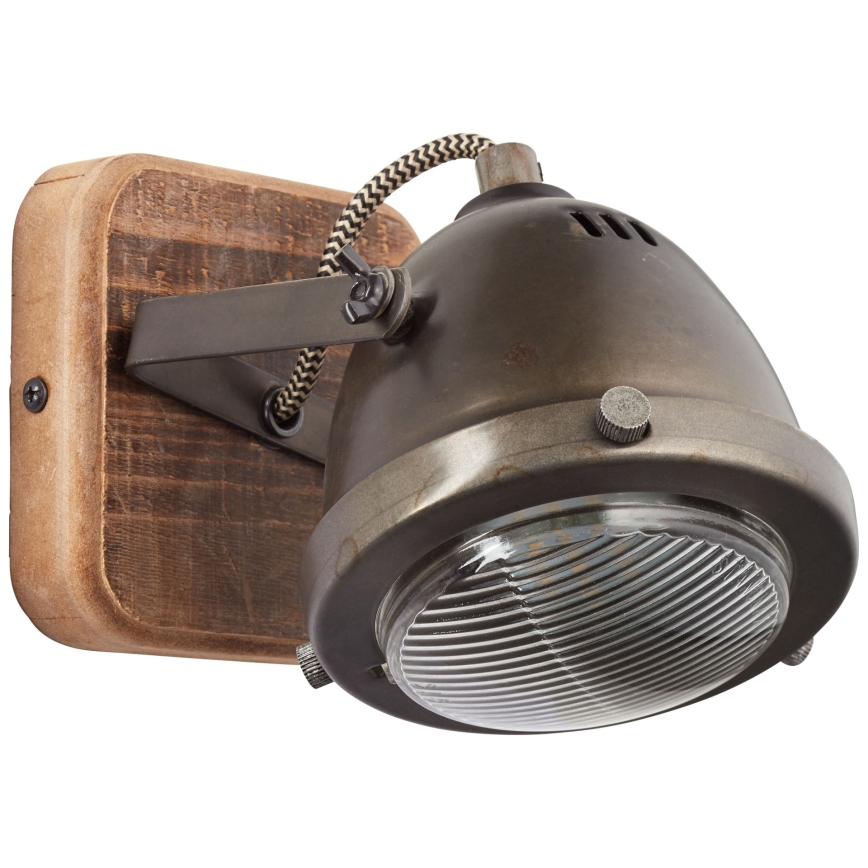 Brilliant - Wall-mounted spotlight CARMEN WOOD 1xGU10/5W/230V Eucalyptus