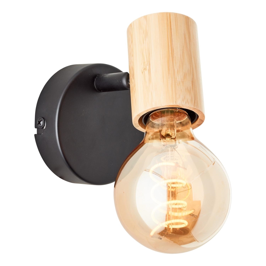 Brilliant - Wall-mounted spotlight KERRY 1xE27/40W/230V bamboo