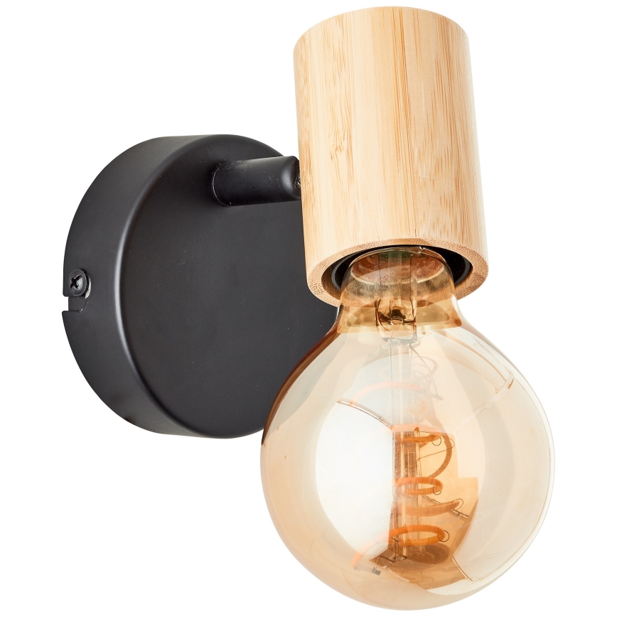 Brilliant - Wall-mounted spotlight KERRY 1xE27/40W/230V bamboo