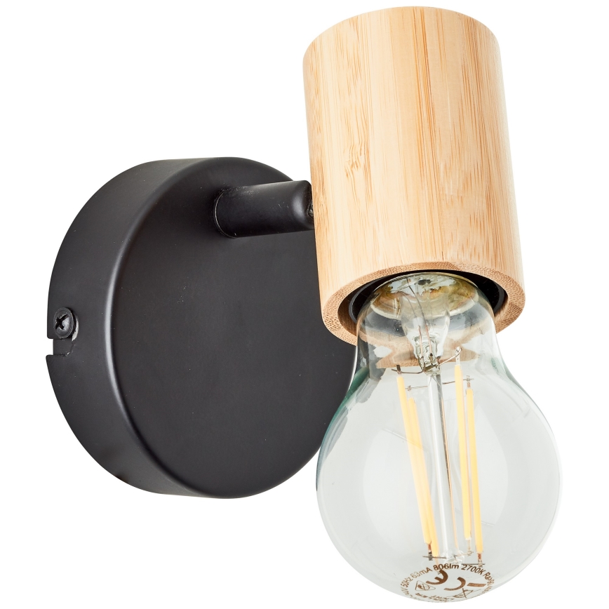 Brilliant - Wall-mounted spotlight KERRY 1xE27/40W/230V bamboo