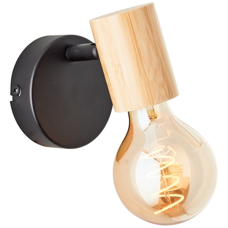 Brilliant - Wall-mounted spotlight KERRY 1xE27/40W/230V bamboo
