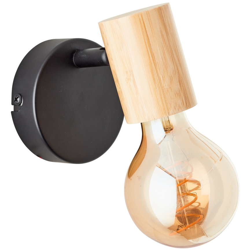Brilliant - Wall-mounted spotlight KERRY 1xE27/40W/230V bamboo