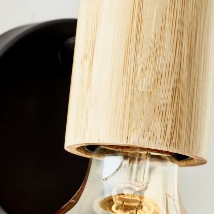 Brilliant - Wall-mounted spotlight KERRY 1xE27/40W/230V bamboo
