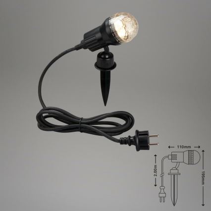 Brilo 3078-015 - LED Outdoor light TERRA 1xGU10/3W/230V IP44