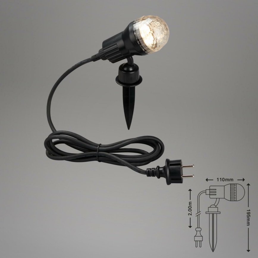 Brilo 3078-015 - LED Outdoor light TERRA 1xGU10/3W/230V IP44