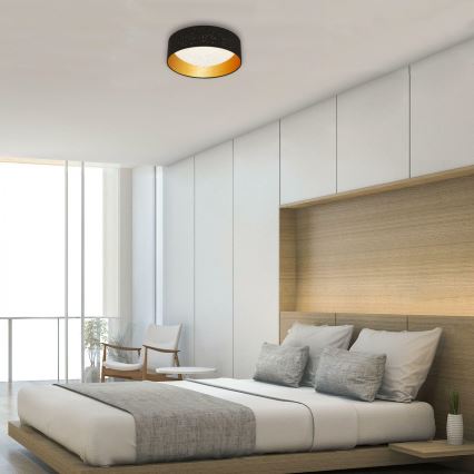 Brilo 3482-015 - LED Ceiling light MAILA STARRY LED/12W/230V black/gold