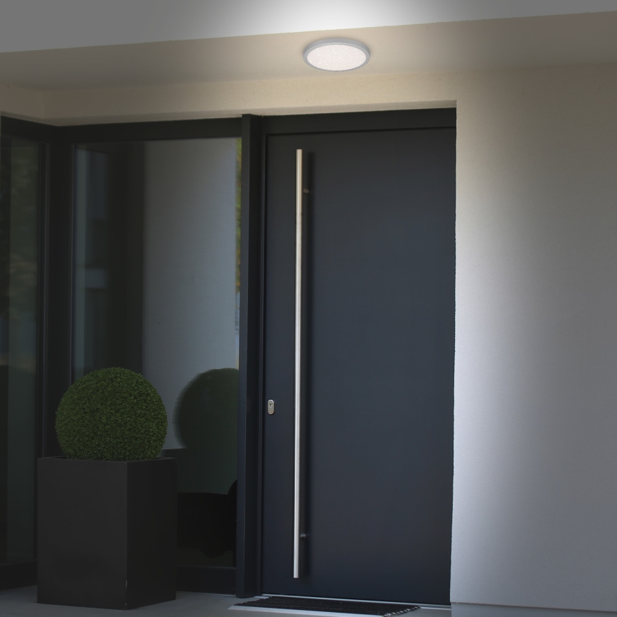 Brilo 3649-014 - LED Bathroom ceiling light RUNA LED/18,5W/230V IP44 silver