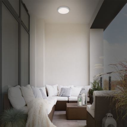 Brilo 3649-014 - LED Bathroom ceiling light RUNA LED/18,5W/230V IP44 silver