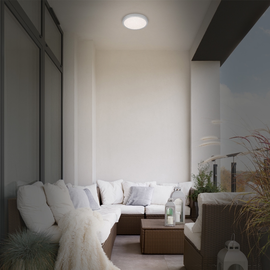 Brilo 3649-014 - LED Bathroom ceiling light RUNA LED/18,5W/230V IP44 silver