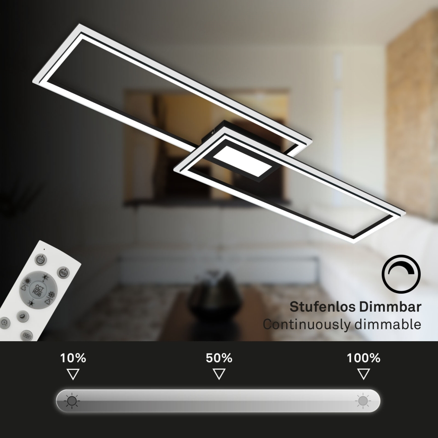 Brilo 3735-015 - LED RGBW Dimmable surface-mounted chandelier FRAME LED/41W/230V 2700-6500K + remote control