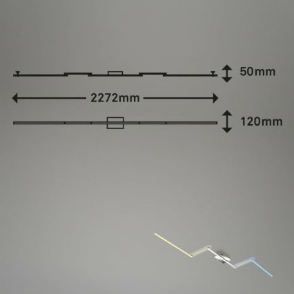 Brilo 3737-018 - LED Dimmable ceiling light SMART LED/24W/230V 3000-6500K Wi-Fi Tuya + remote control