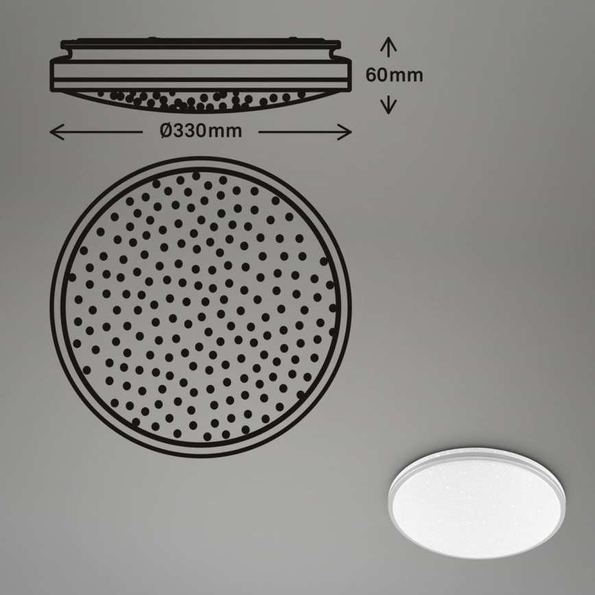 Brilo 3823-014 - LED Ceiling Light SILIN LED/16W/230V Ø 33 cm