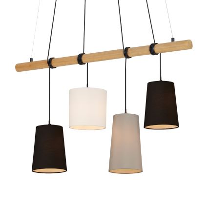 Brilo 4021-045 - Chandelier on a string BAR 4xE14/25W/230V