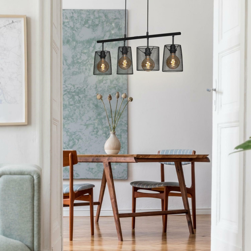 Brilo 4026-045 - Chandelier on a string RETRO 4xE27/60W/230V