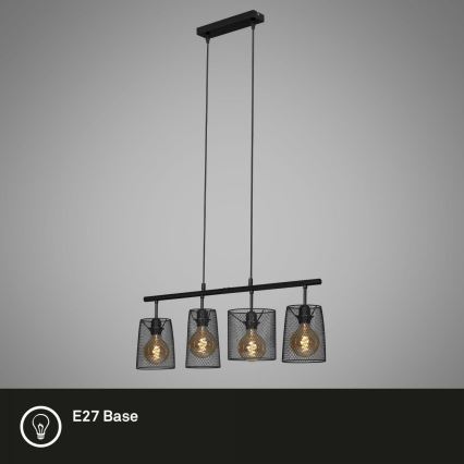 Brilo 4026-045 - Chandelier on a string RETRO 4xE27/60W/230V