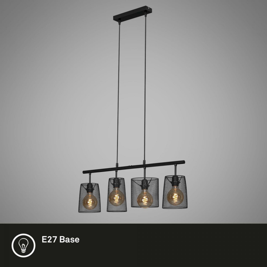 Brilo 4026-045 - Chandelier on a string RETRO 4xE27/60W/230V