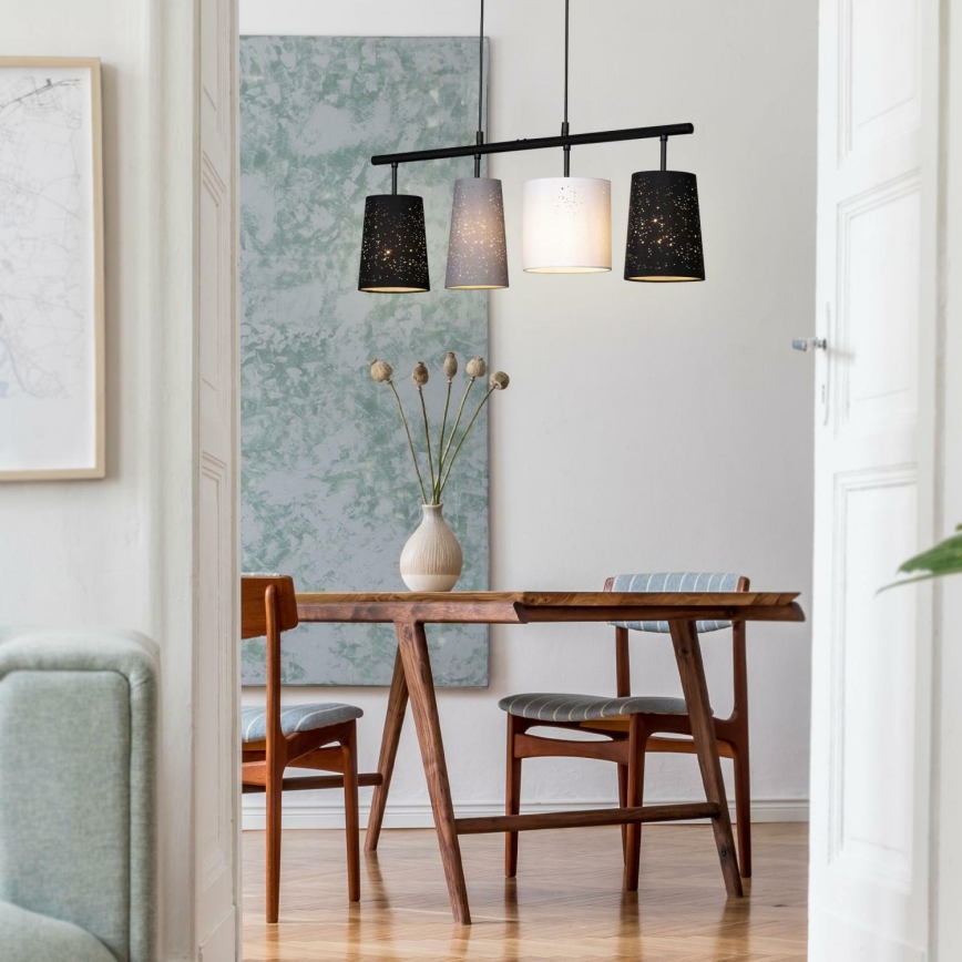 Brilo 4027-045 - Chandelier on a string SHADES 4xE27/40W/230V