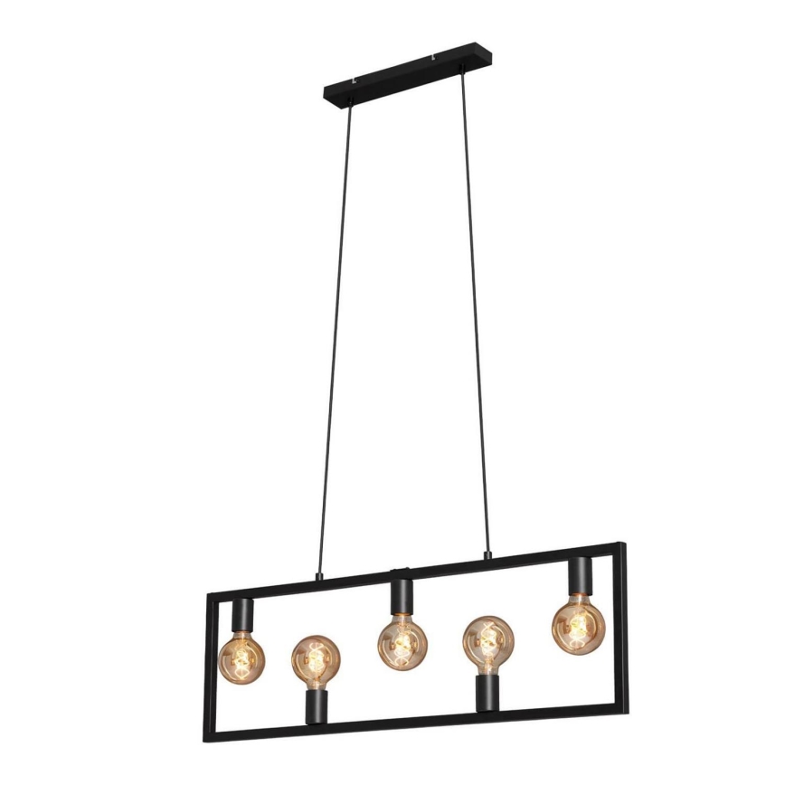 Brilo 4028-055 - Chandelier on a string KOTAK VINTAGE 5xE27/40W/230V