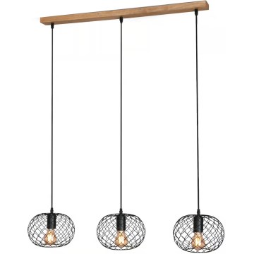 Brilo 4037-035 - WINKI cable-suspended chandelier 3xE27/40W/230V
