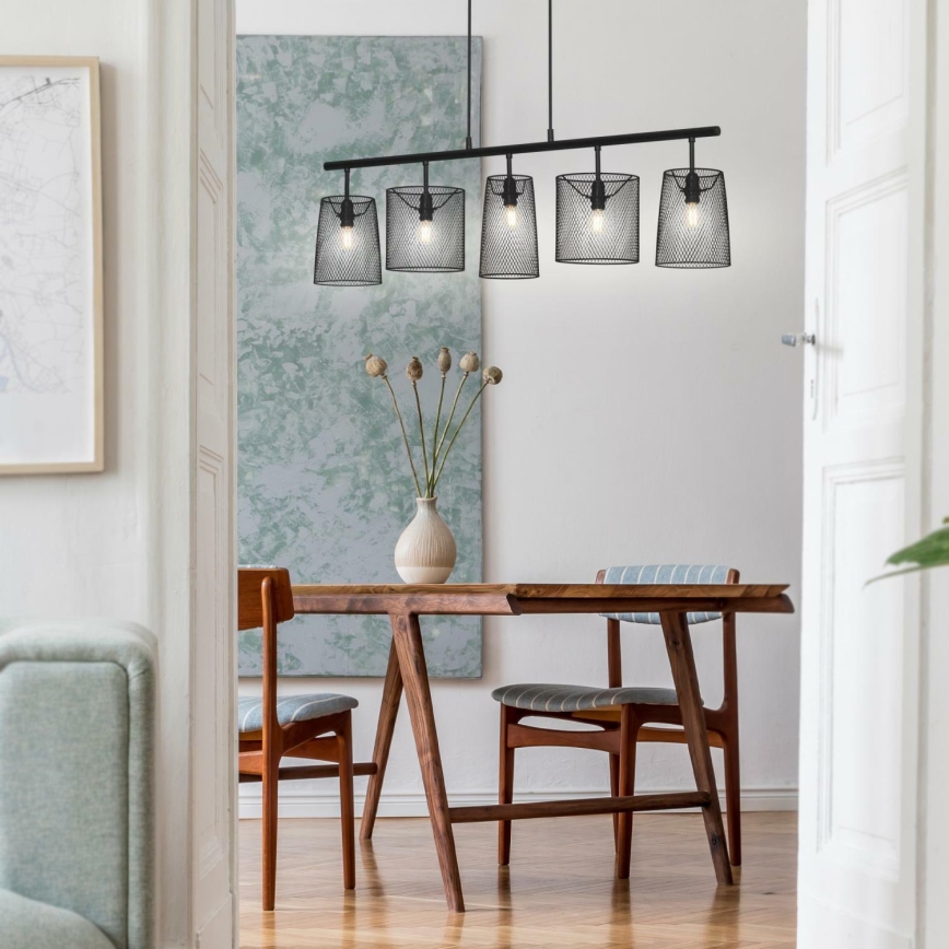 Brilo 4076-055 - Chandelier on a string RETRO 5xE14/40W/230V
