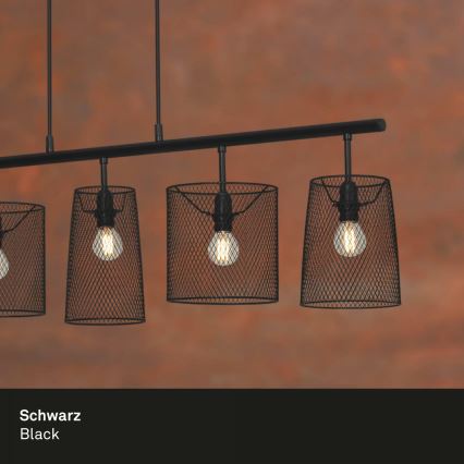 Brilo 4076-055 - Chandelier on a string RETRO 5xE14/40W/230V