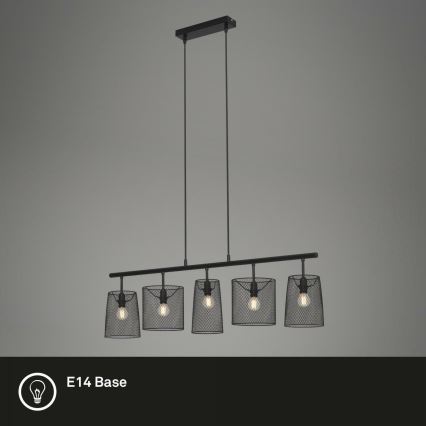 Brilo 4076-055 - Chandelier on a string RETRO 5xE14/40W/230V