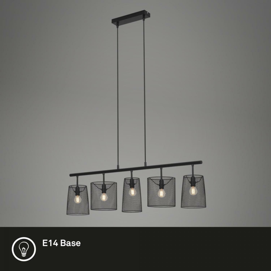 Brilo 4076-055 - Chandelier on a string RETRO 5xE14/40W/230V