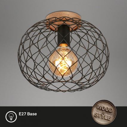 Brilo - Ceiling light WINKI 1xE27/40W/230V rubber tree