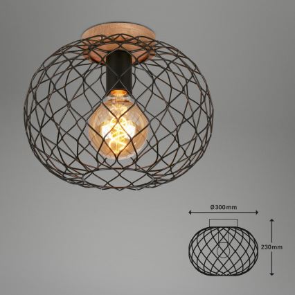 Brilo - Ceiling light WINKI 1xE27/40W/230V rubber tree