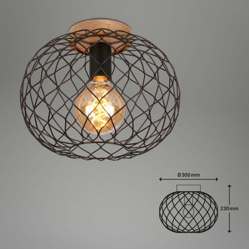 Brilo - Ceiling light WINKI 1xE27/40W/230V rubber tree