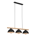Brilo - Chandelier on a string 3xE27/40W/230V rubber tree