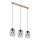 Brilo - Chandelier on a string WAKTU 3xE27/60W/230V rubber tree