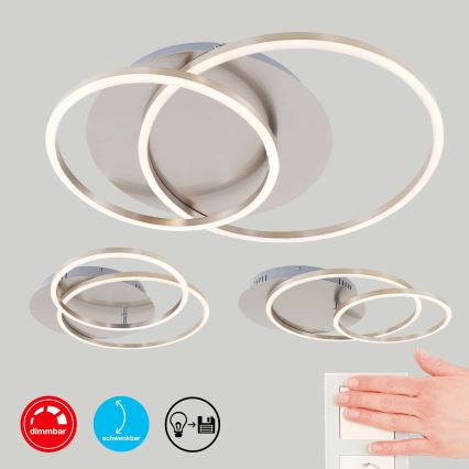 Brilo - Dimmable LED Ceiling Light FRAMES LED/14W/230V + LED/22W 3000K