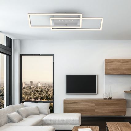 Brilo - Dimmable LED Ceiling Light LED/30W/230V 3000K Matte Chrome