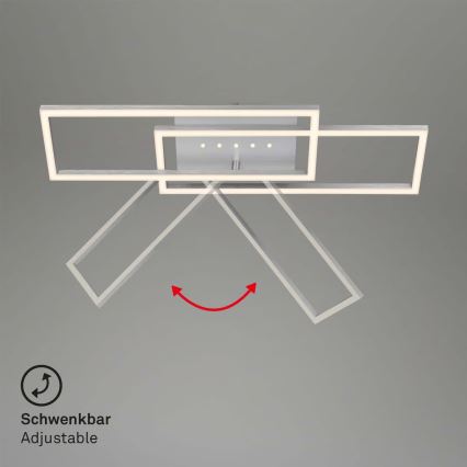 Brilo - Dimmable LED Ceiling Light LED/30W/230V 3000K Matte Chrome