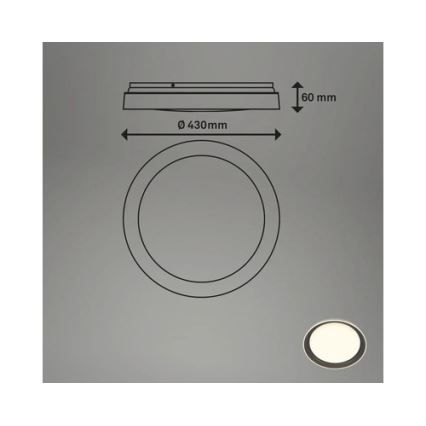 Brilo - IJUS LED Ceiling Light LED/24W/230V 3000K Ø 43 cm