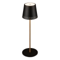 Brilo - KIKI LED Dimmable Rechargeable Touch Outdoor Table Lamp LED/2,6W/5V IP44 2600 mAh Black