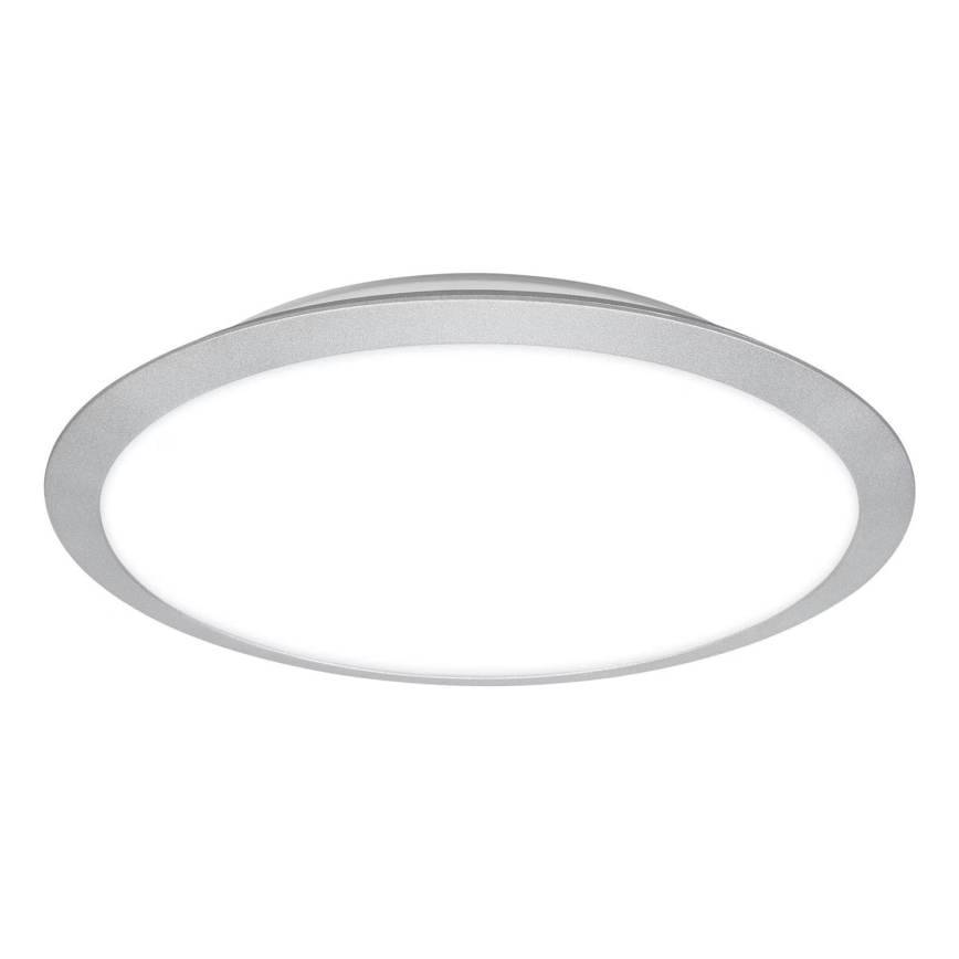 Brilo - LED Bathroom Ceiling Light CTS LED/21W/230V 3000/4000K IP44 Ø 37 cm Matte Chrome